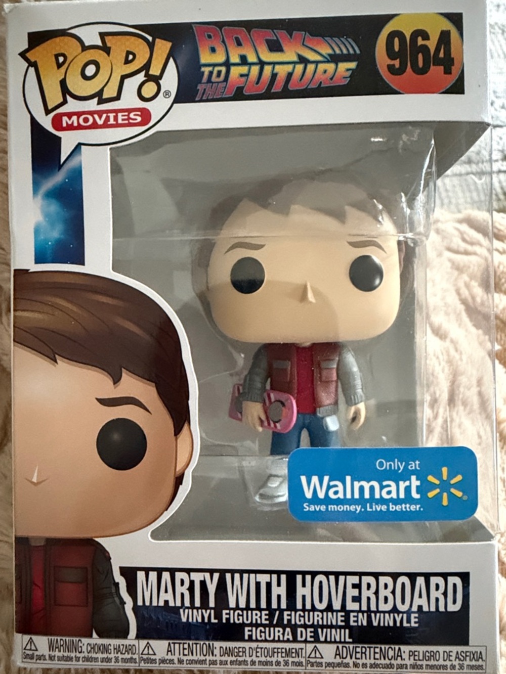 Funko Pop Back to the Future Marty with pink board Figure #964 Walmart Exclusive